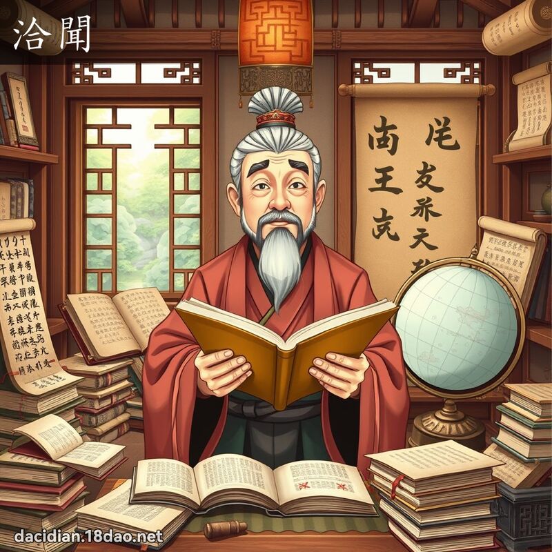 洽聞 - 國語大辭典配圖