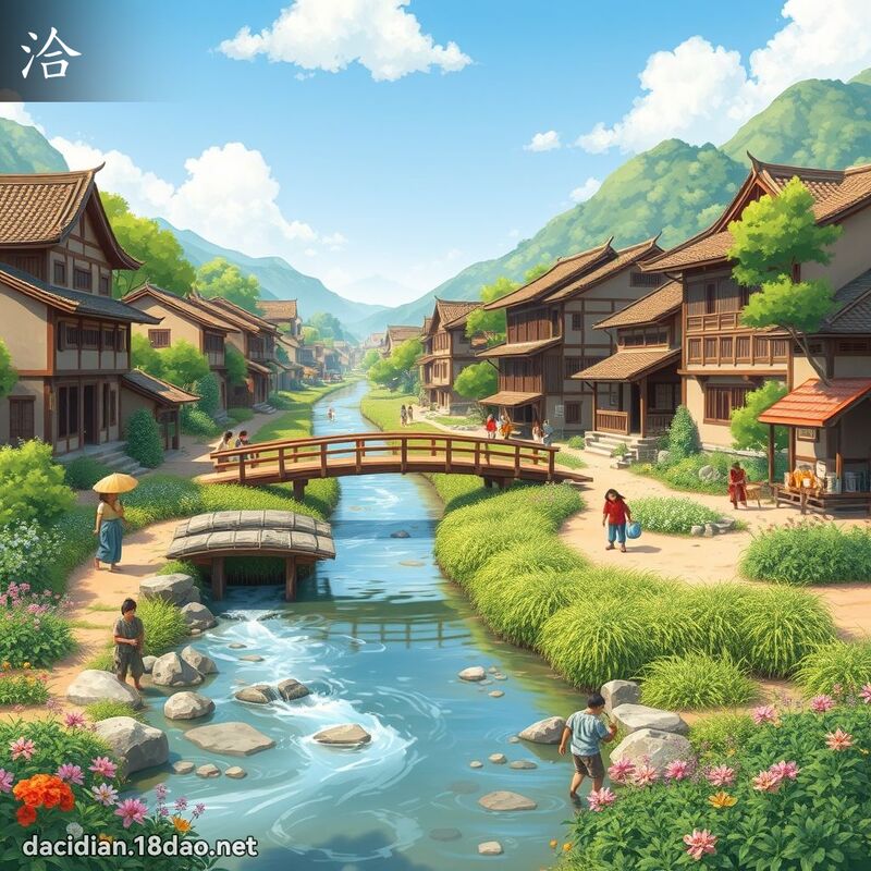 漢字: 洽 (多音字)