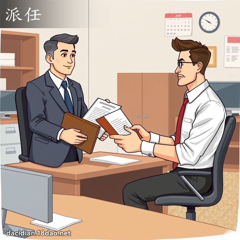 派任 - 國語大辭典配圖