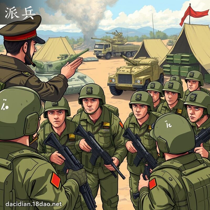 派兵 - 国语大辞典配图