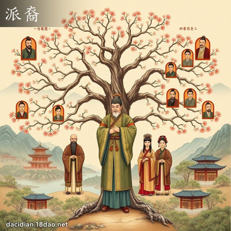 派裔 - 國語大辭典配圖