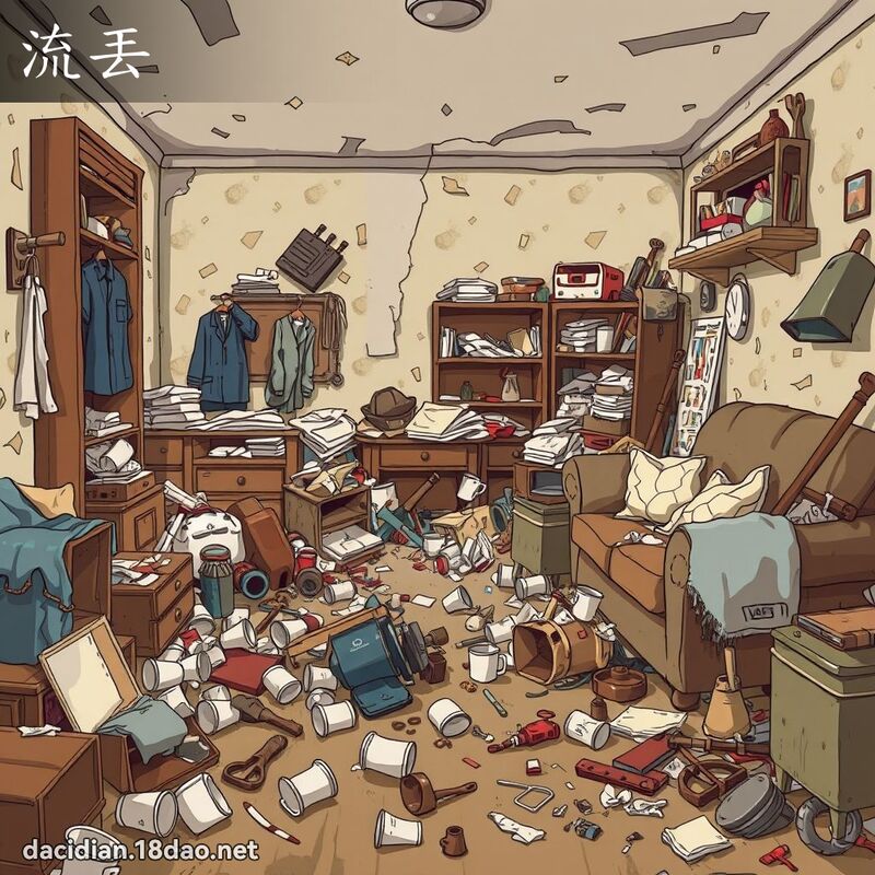 流丟 - 国语大辞典配图