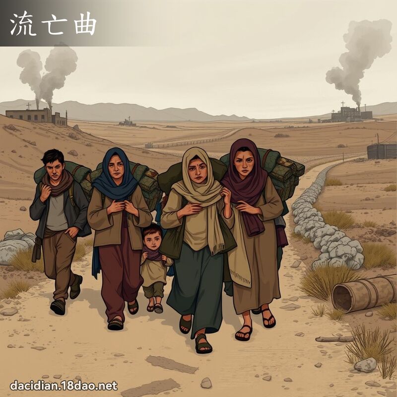 流亡曲 - 國語大辭典配圖