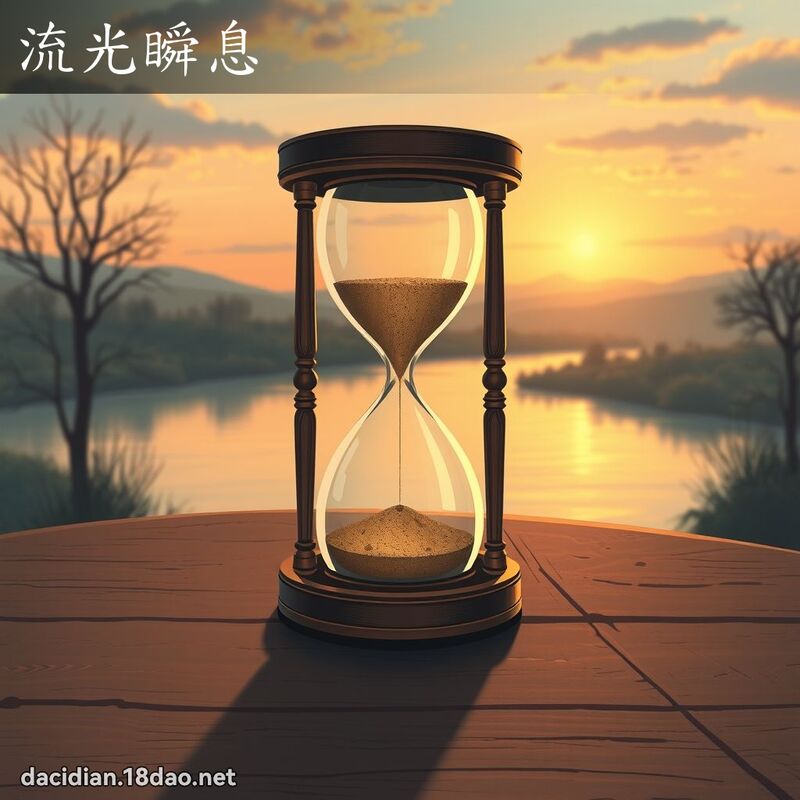流光瞬息 - 國語大辭典配圖