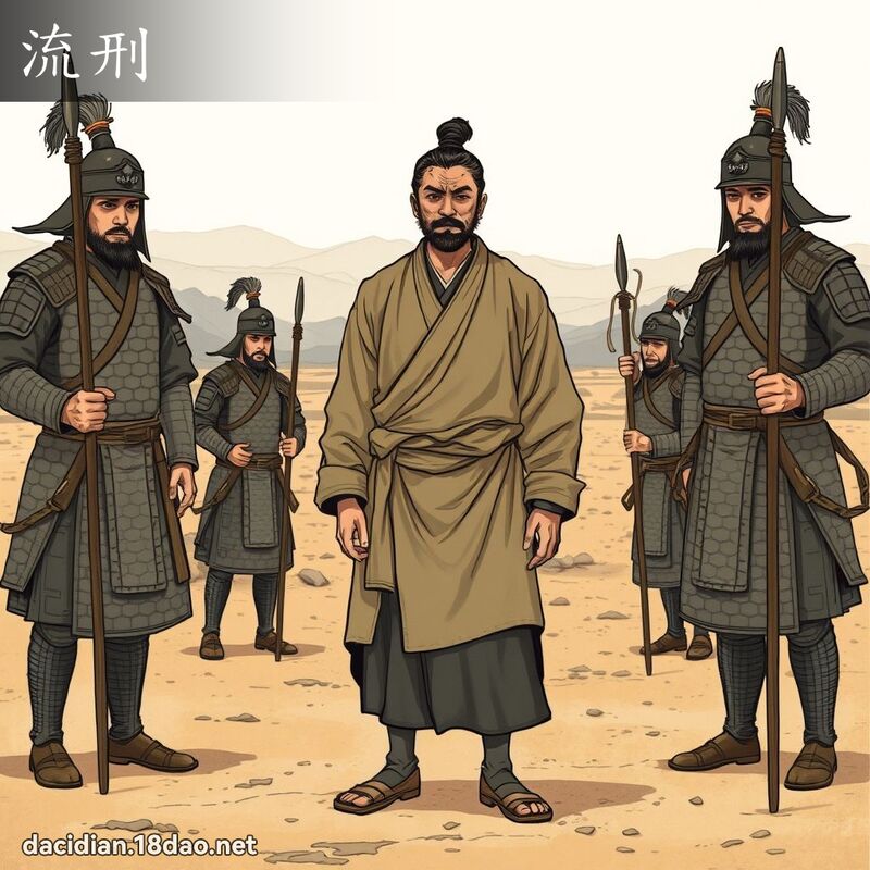 流刑 - 国语大辞典配图