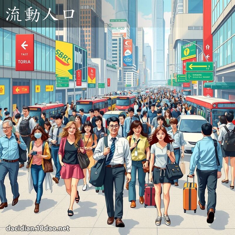 流动人口 - 国语大辞典配图