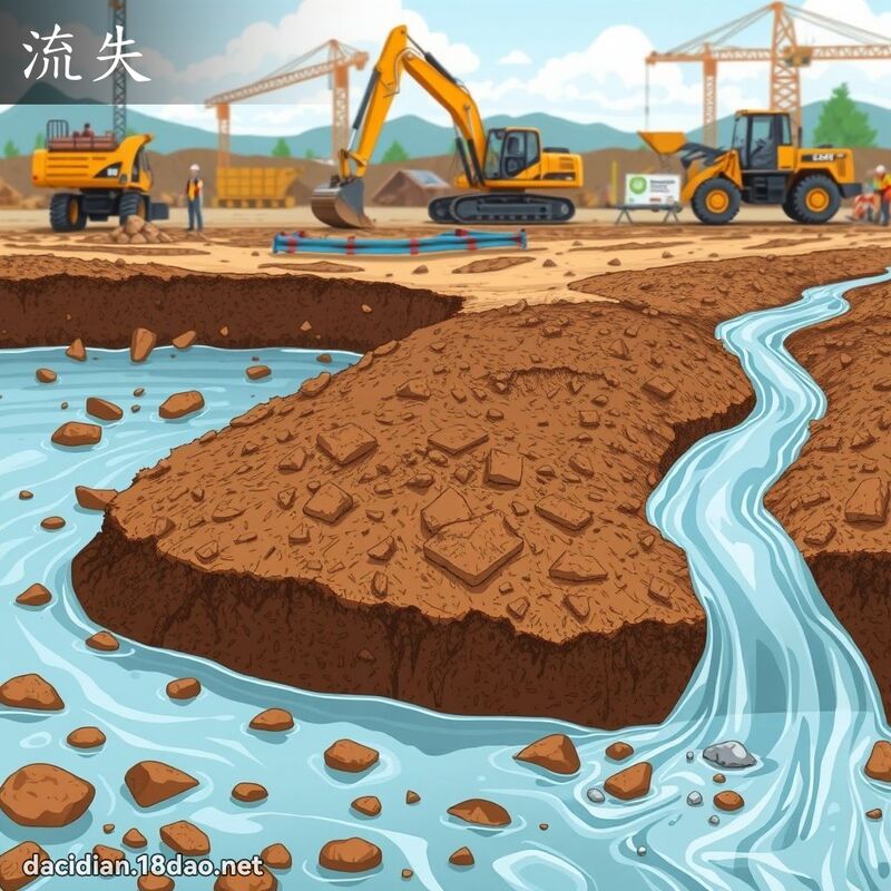 流失 - 国语大辞典配图