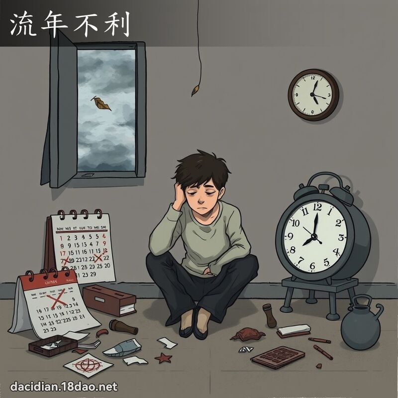 流年不利 - 國語大辭典配圖