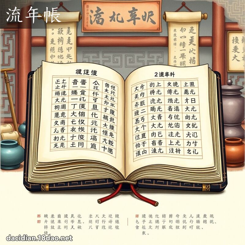 流年帳 - 國語大辭典配圖
