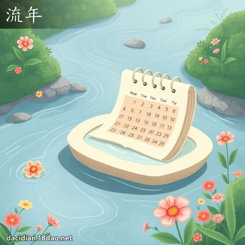 流年 - 国语大辞典配图