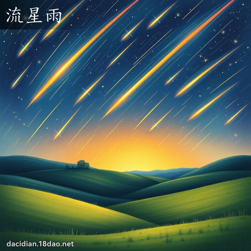 流星雨 - 国语大辞典配图
