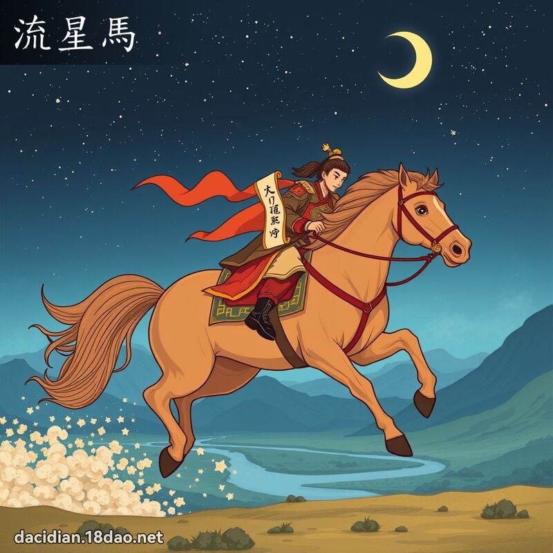 流星马 - 国语大辞典配图