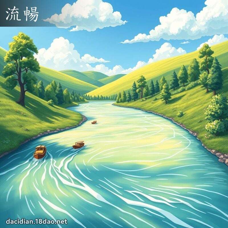 流暢 - 國語大辭典配圖