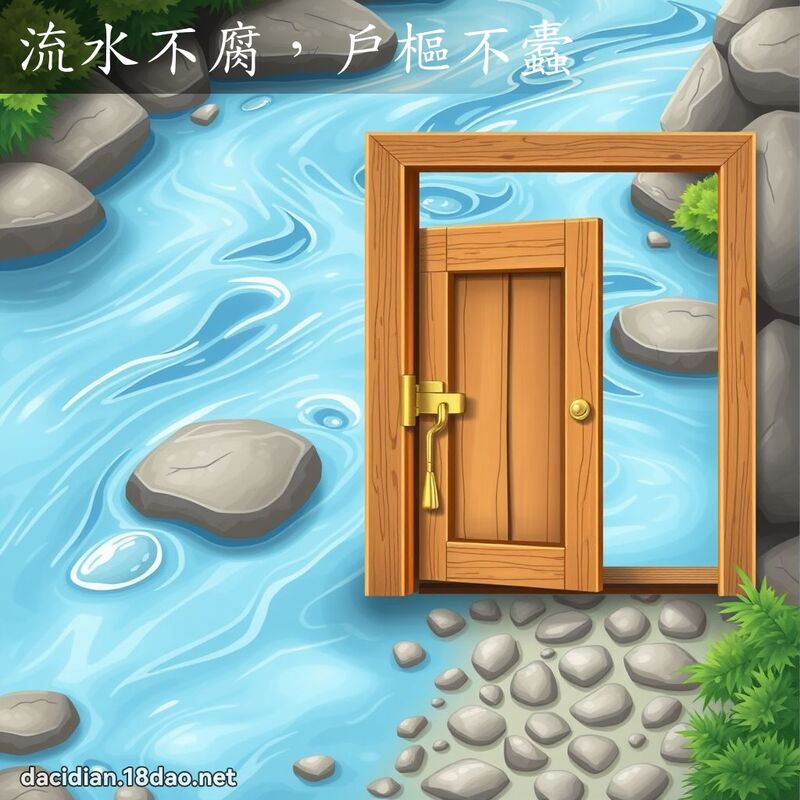 流水不腐，戶樞不蠹 - 國語大辭典配圖