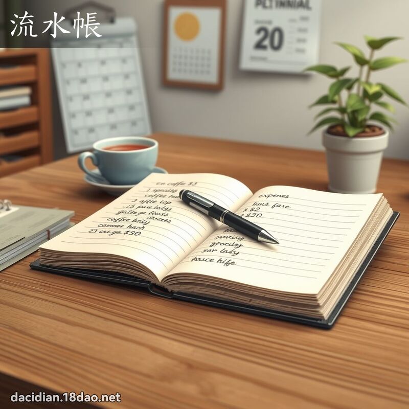流水帳 - 國語大辭典配圖