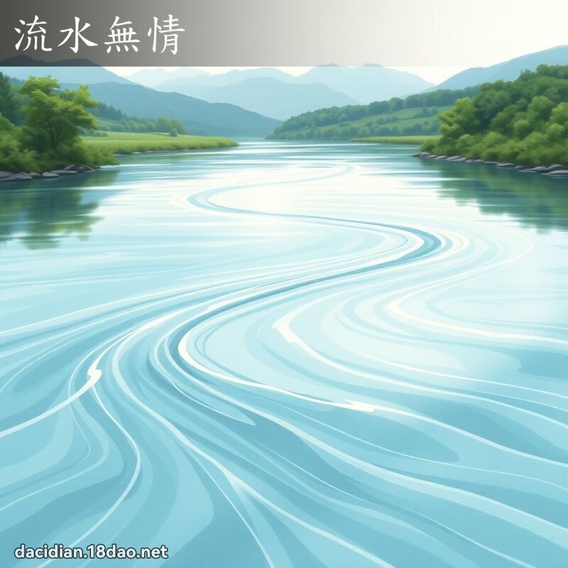 流水無情 - 國語大辭典配圖
