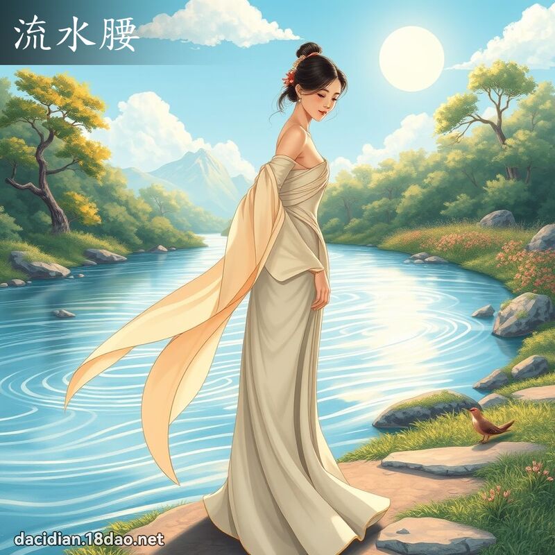 流水腰 - 国语大辞典配图