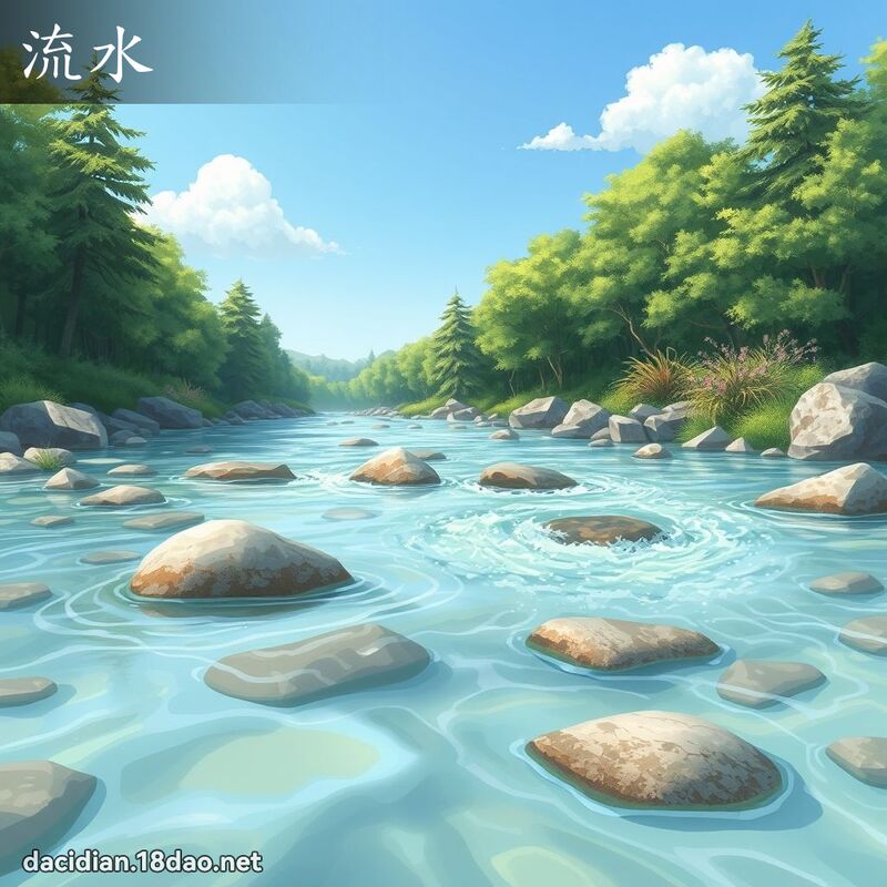 流水 - 國語大辭典配圖