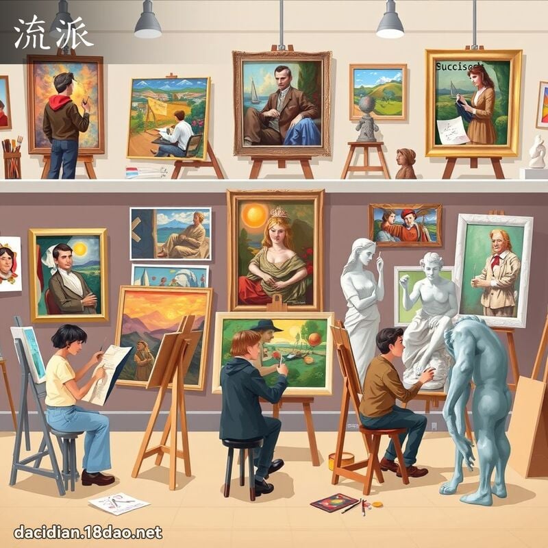流派 - 國語大辭典配圖