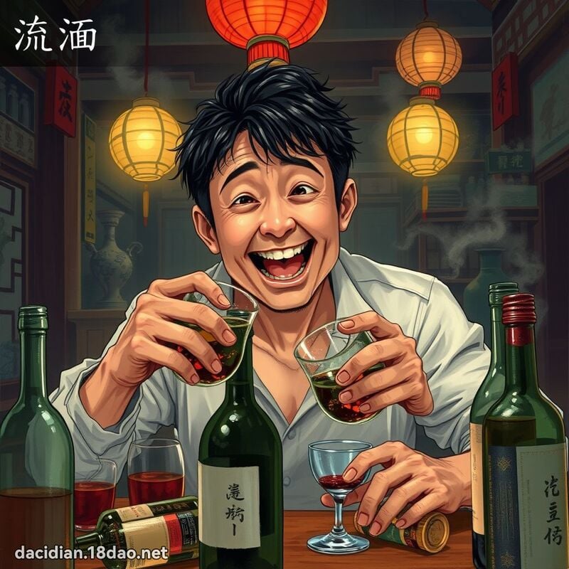 流湎 - 國語大辭典配圖