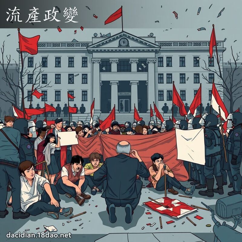 流产政变 - 国语大辞典配图