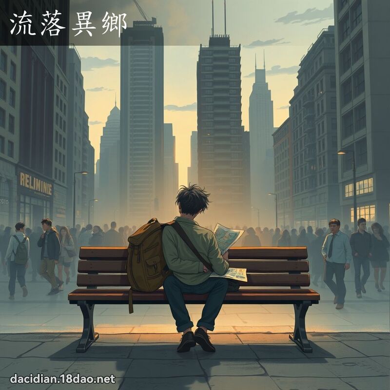 流落異鄉 - 國語大辭典配圖