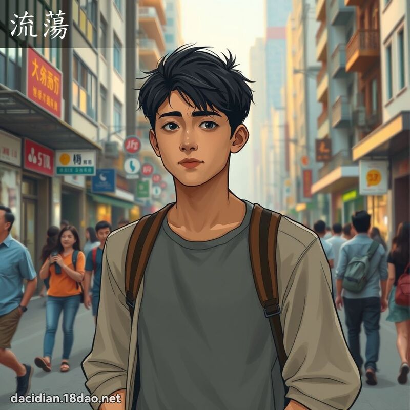 流荡 - 国语大辞典配图
