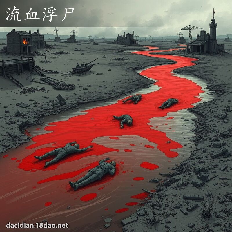 流血浮尸 - 國語大辭典配圖