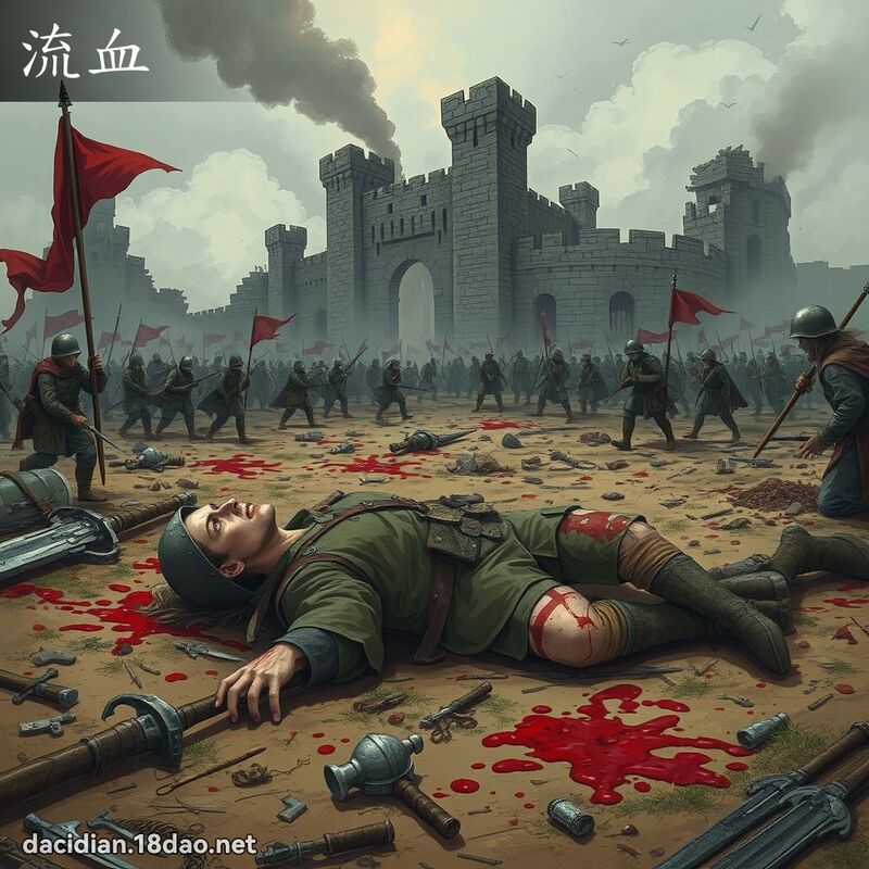 流血 - 國語大辭典配圖