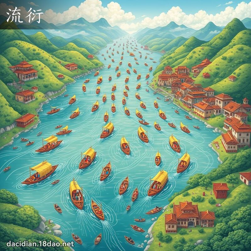 流衍 - 国语大辞典配图