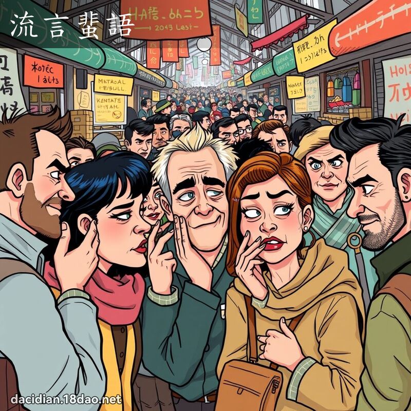 流言蜚語 - 國語大辭典配圖