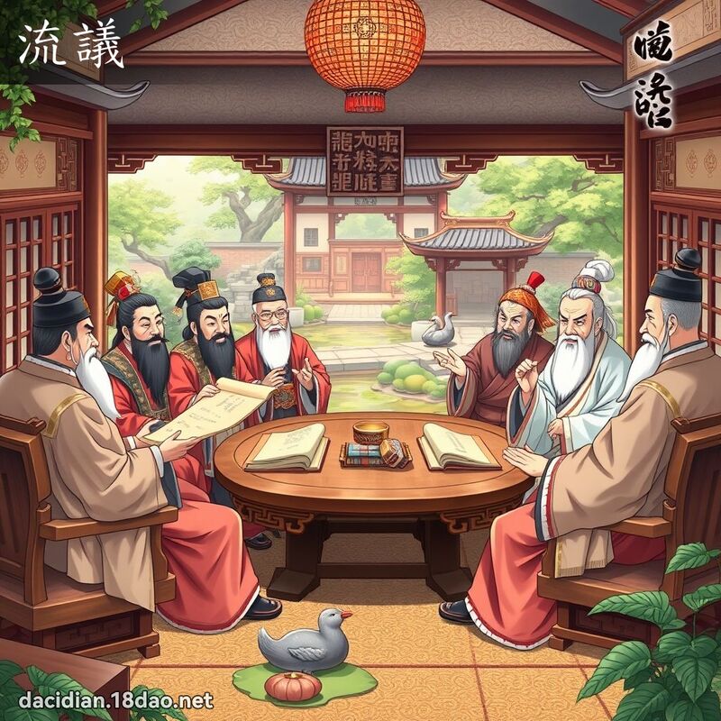 流议 - 国语大辞典配图