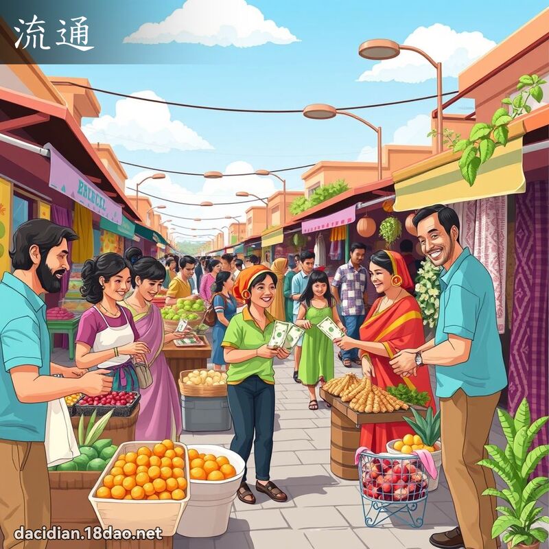 流通 - 国语大辞典配图
