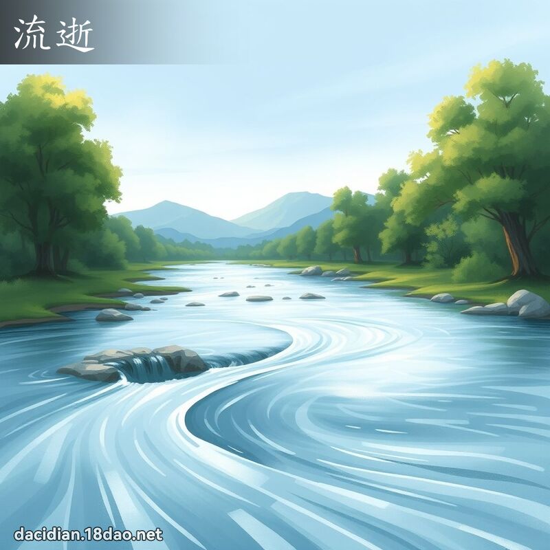 流逝 - 國語大辭典配圖