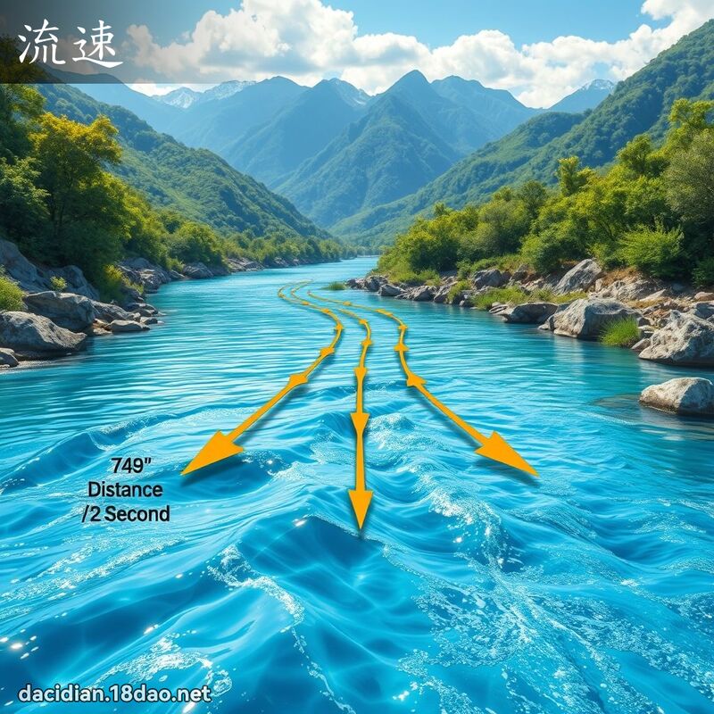 流速 - 国语大辞典配图