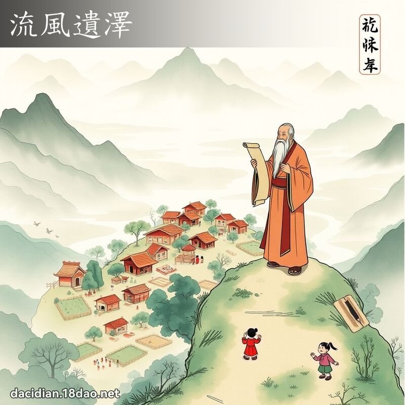流風遺澤 - 國語大辭典配圖