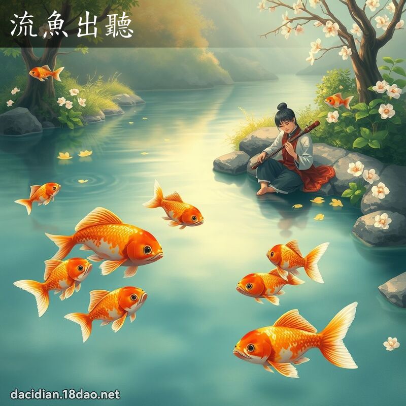 流鱼出听 - 国语大辞典配图