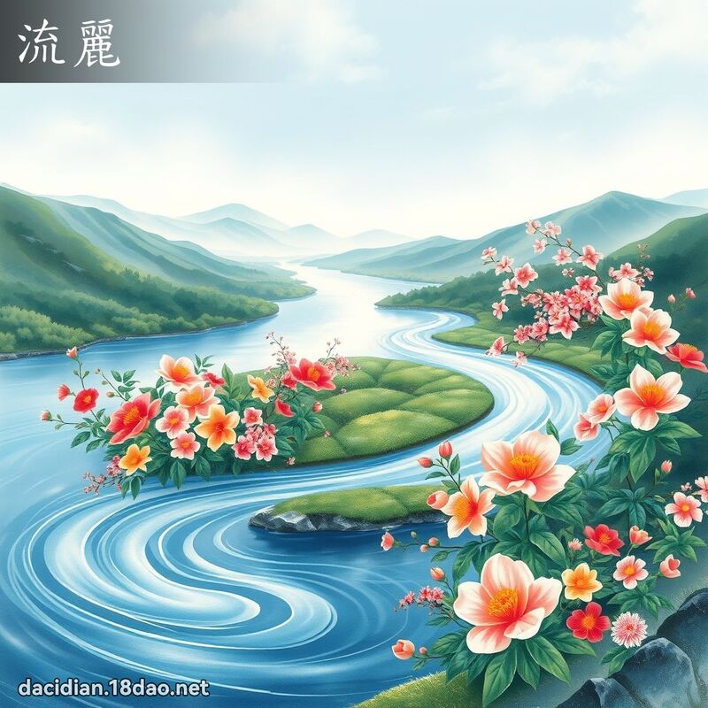 流丽 - 国语大辞典配图