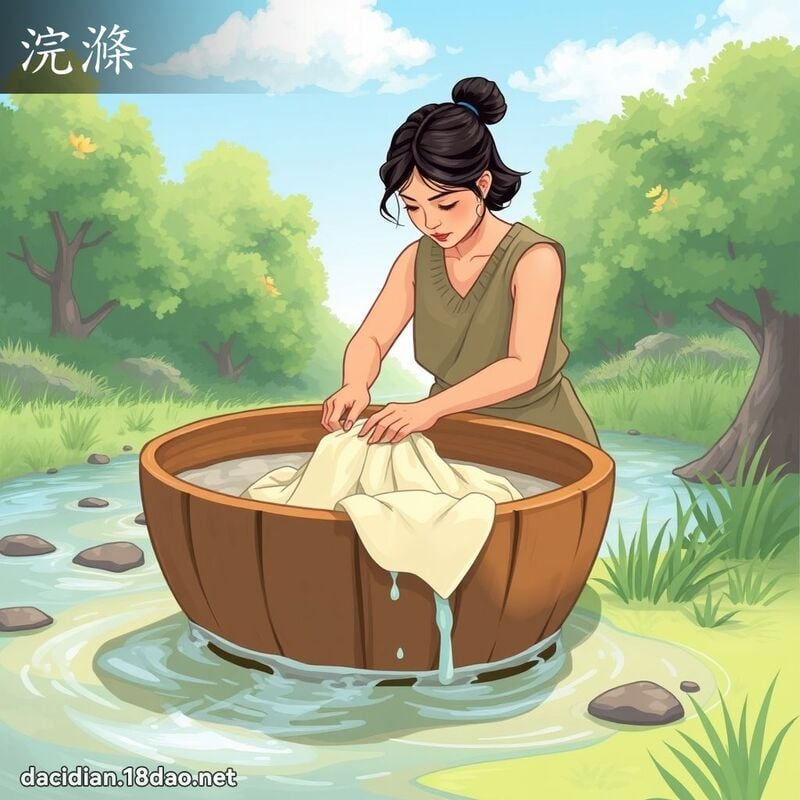 浣滌 - 國語大辭典配圖