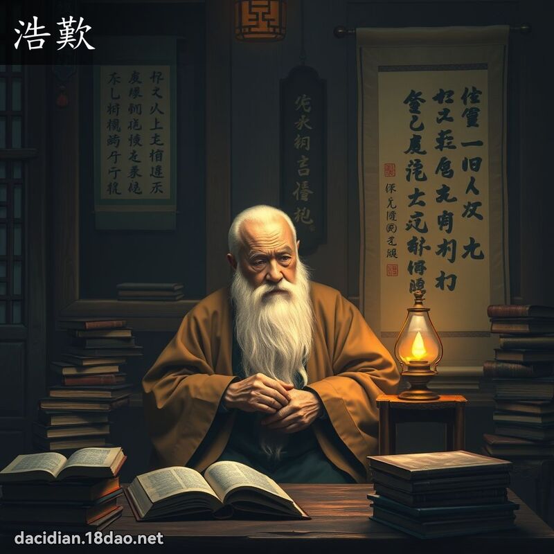 浩叹 - 国语大辞典配图
