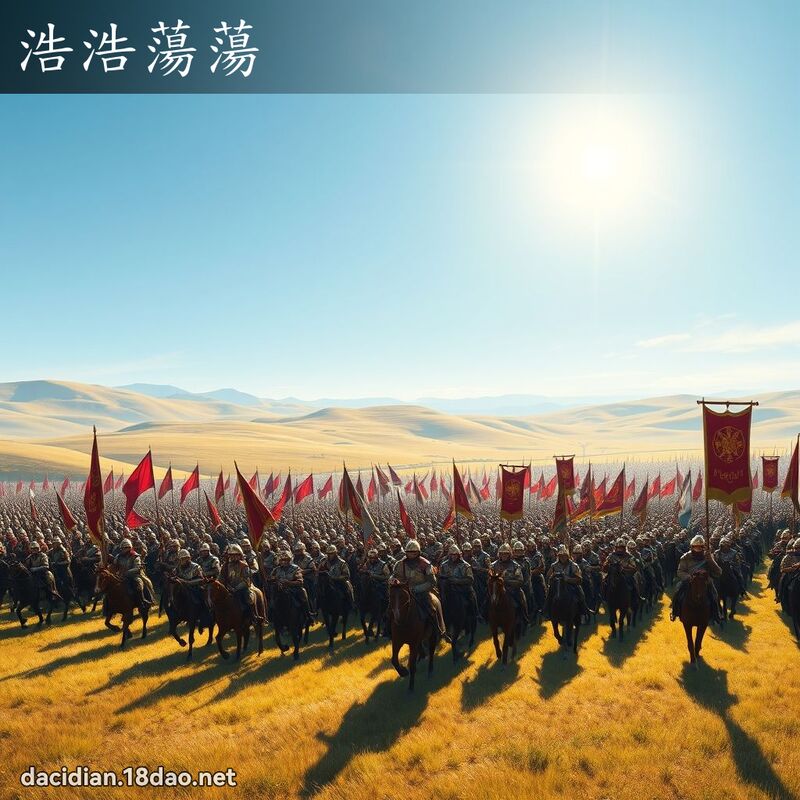 浩浩荡荡 - 国语大辞典配图