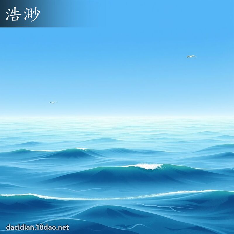 浩渺 - 国语大辞典配图