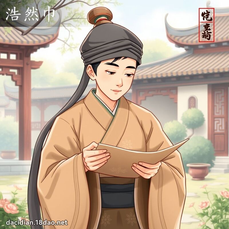 浩然巾 - 國語大辭典配圖