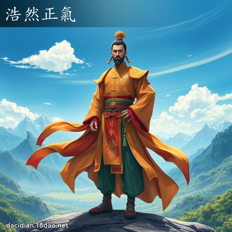 浩然正气 - 国语大辞典配图