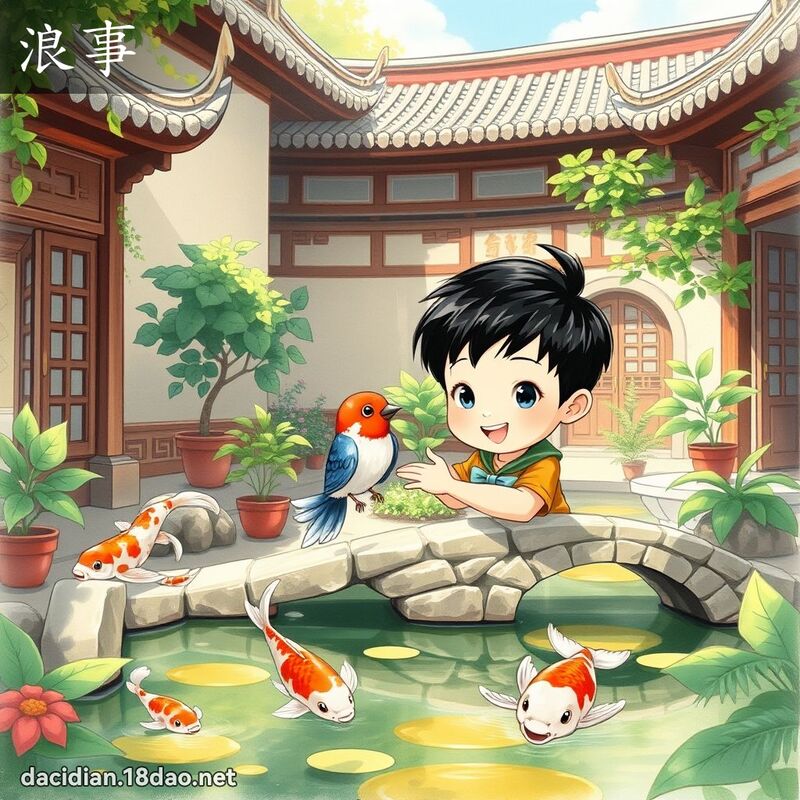 浪事 - 国语大辞典配图