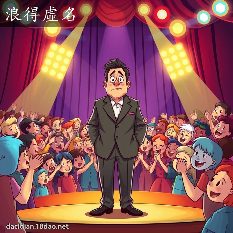 浪得虛名 - 國語大辭典配圖
