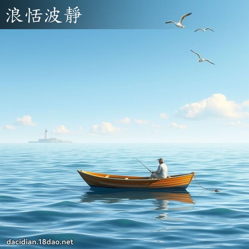 浪恬波靜 - 國語大辭典配圖