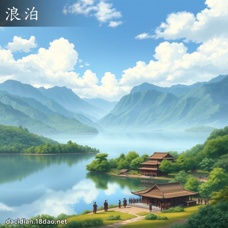 浪泊 - 國語大辭典配圖