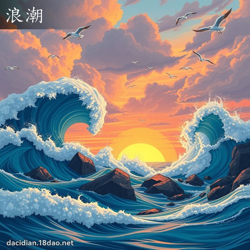 浪潮 - 国语大辞典配图