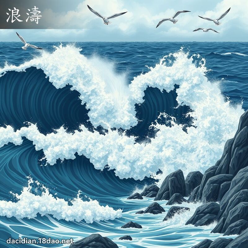 浪濤 - 國語大辭典配圖